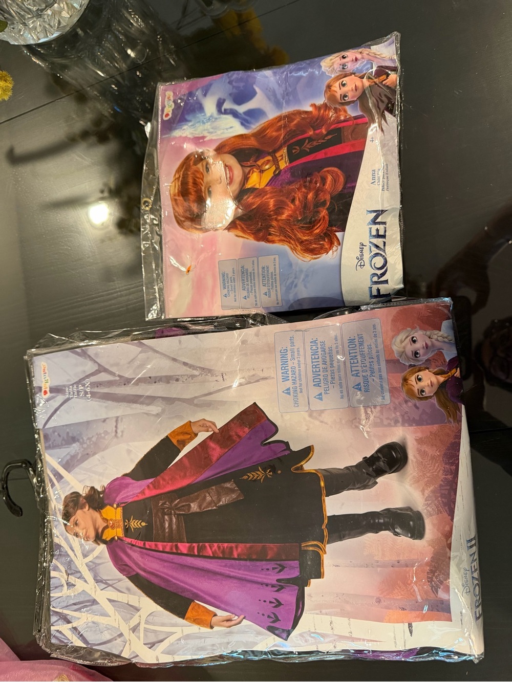 Disney Anna Costume Set - Purple, Black & Gold Accents